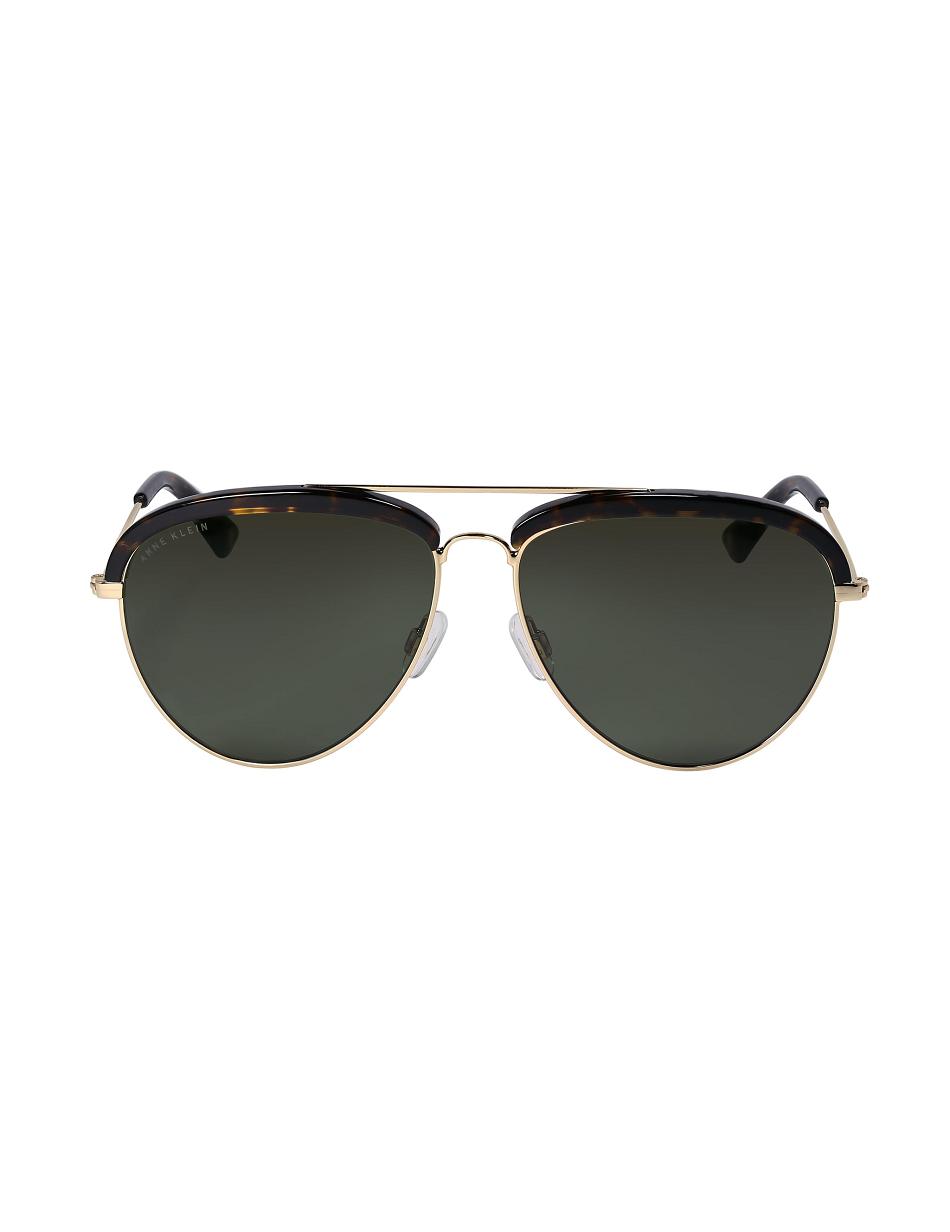 Anne Klein Combo Sunglasses Aviator Green / gold | GAUUC39513