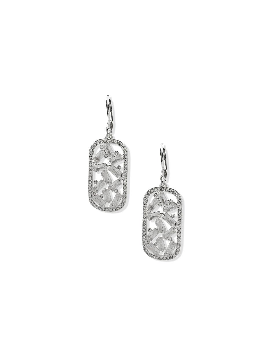 Anne Klein Confetti Drop Pierced Earrings Silver | AUDYB52668