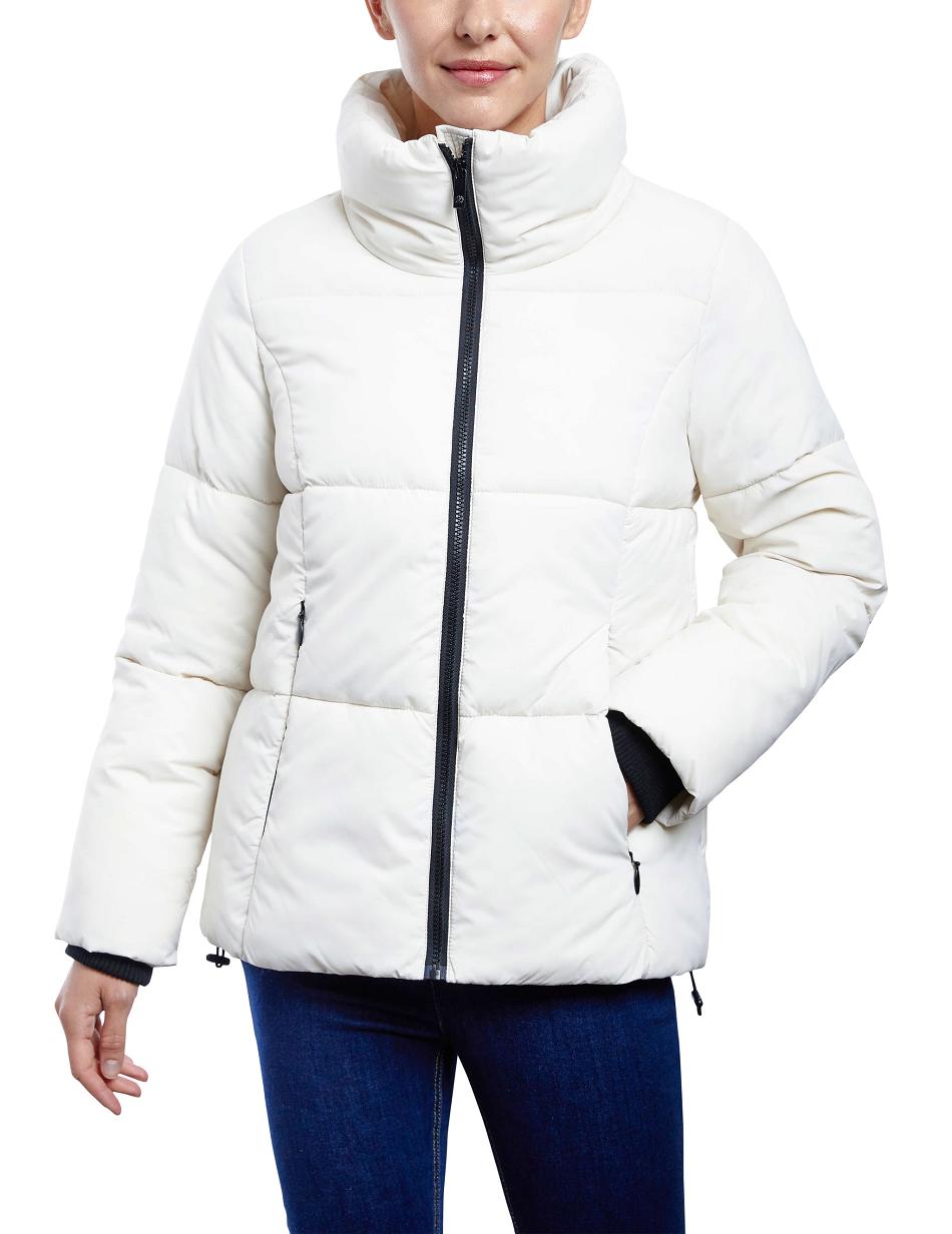 Anne Klein Consider It Short Puffer Jacket Outerwear White | AUJVR86163