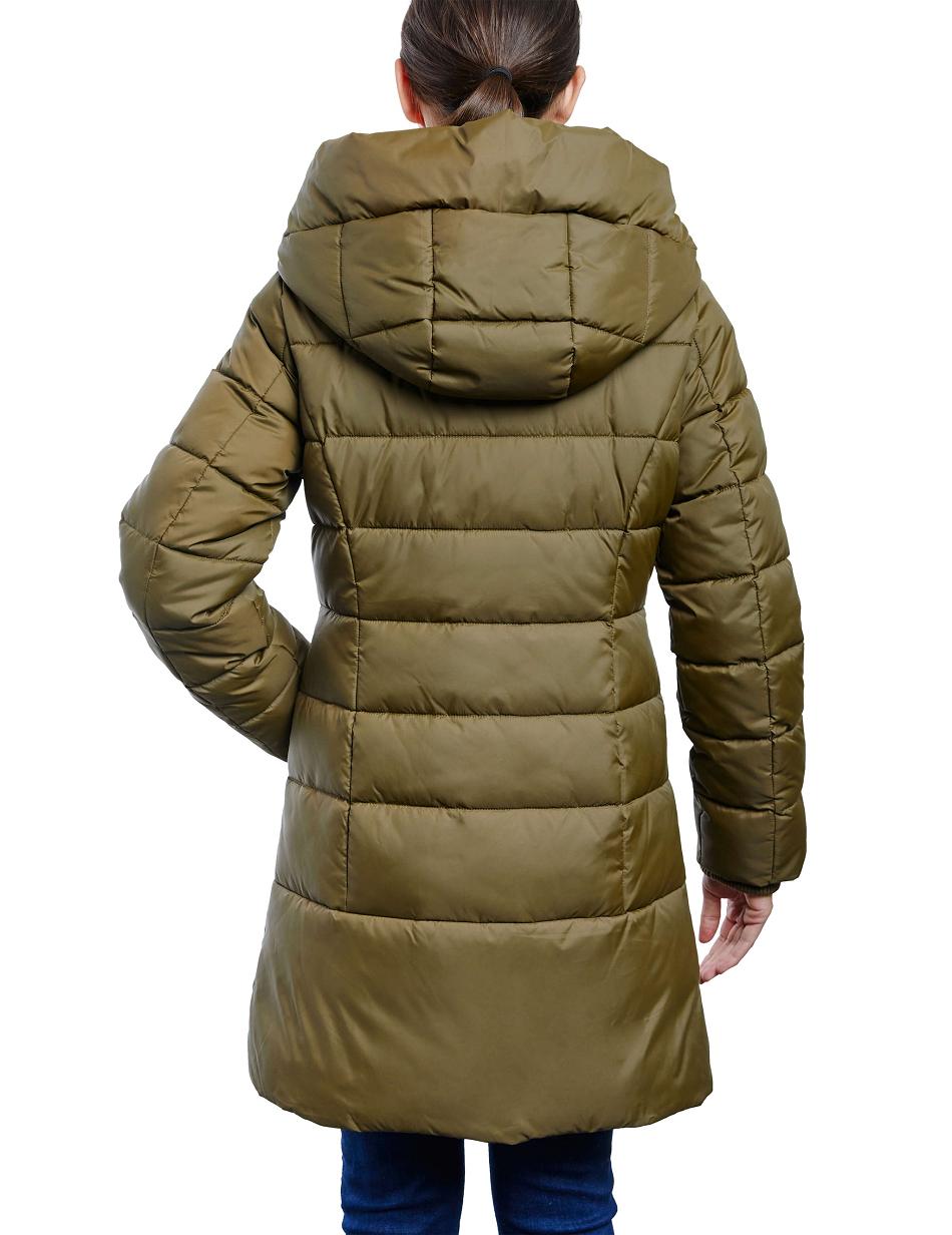 Anne Klein Consider It Snap Front Puffer Jacket Outerwear Green | TAUPQ81747