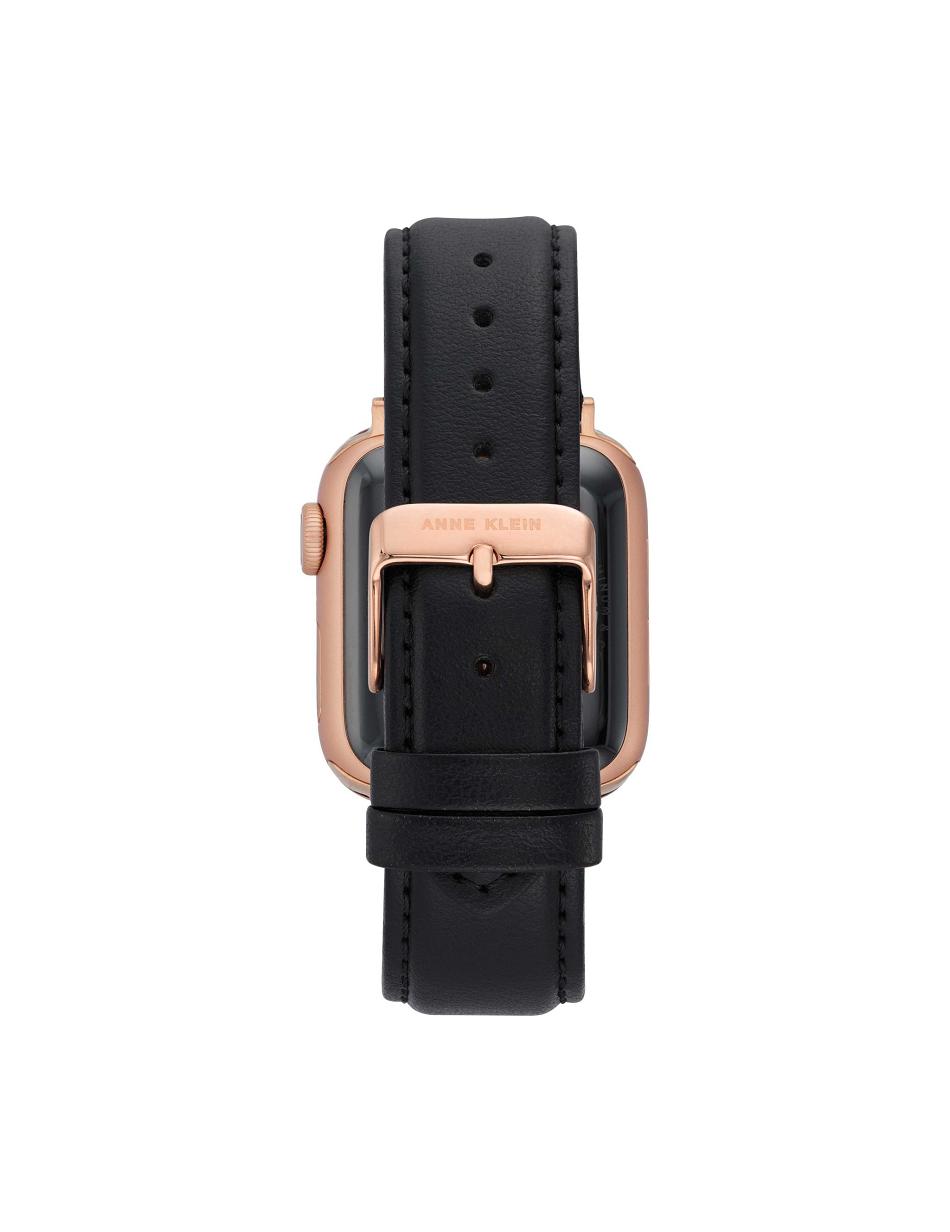 Anne Klein Considered Apple Peel Band for Apple Watch® Leather Black / Rose / Gold | GAUUC18039