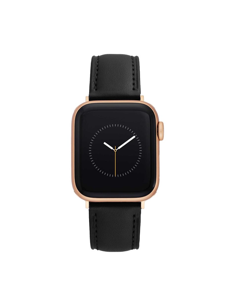 Anne Klein Considered Apple Peel Band for Apple Watch® Leather Black / Rose / Gold | GAUUC18039