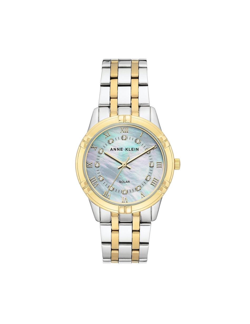 Anne Klein Considered Solar Powered Bracelet Watch Metals Silver / Gold | UAUND44642