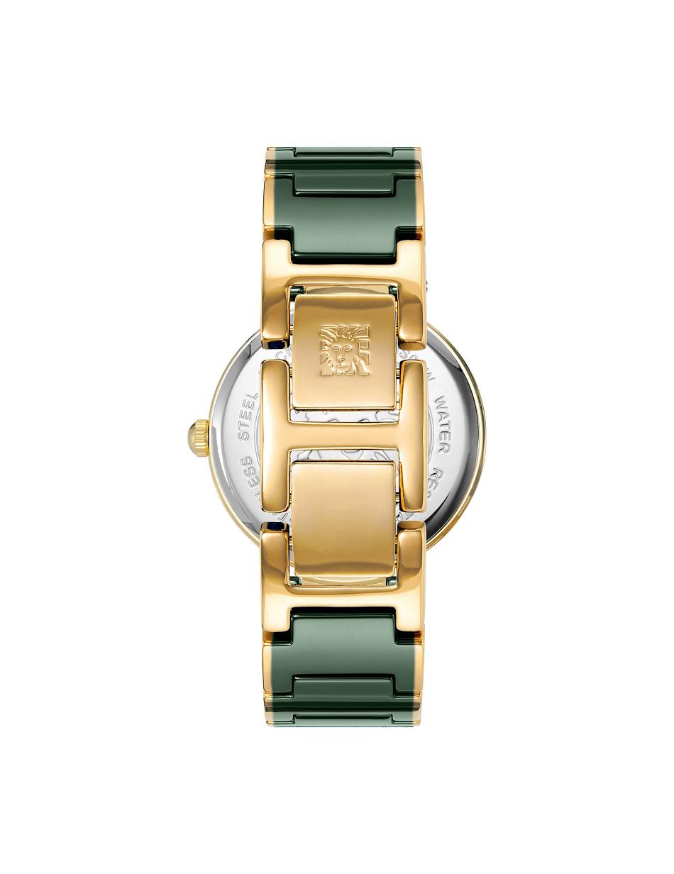 Anne Klein Considered Solar Powered Watch Ceramics Gold / Green | AUZPD61465