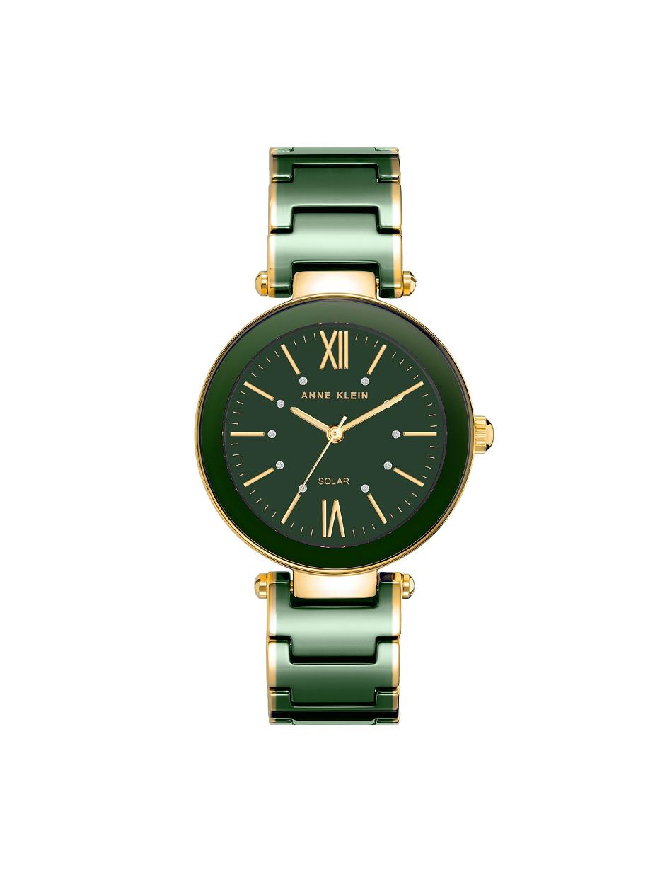 Anne Klein Considered Solar Powered Watch Ceramics Gold / Green | AUZPD61465