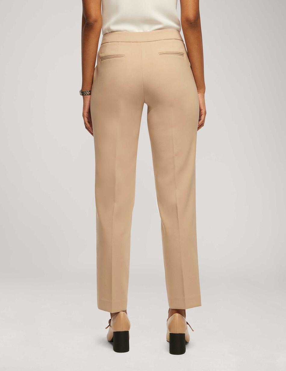 Anne Klein Contour Stretch Bowie Pant Bottoms Beige | YAUGT45013