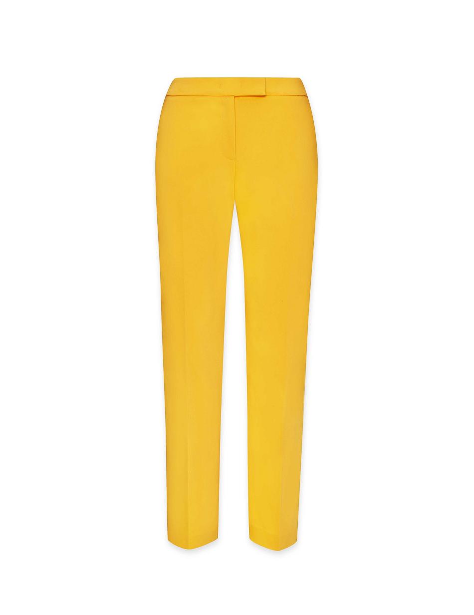 Anne Klein Cotton Double Weave Bowie Pant- Clearance Bottoms yellow | SAUVO86270