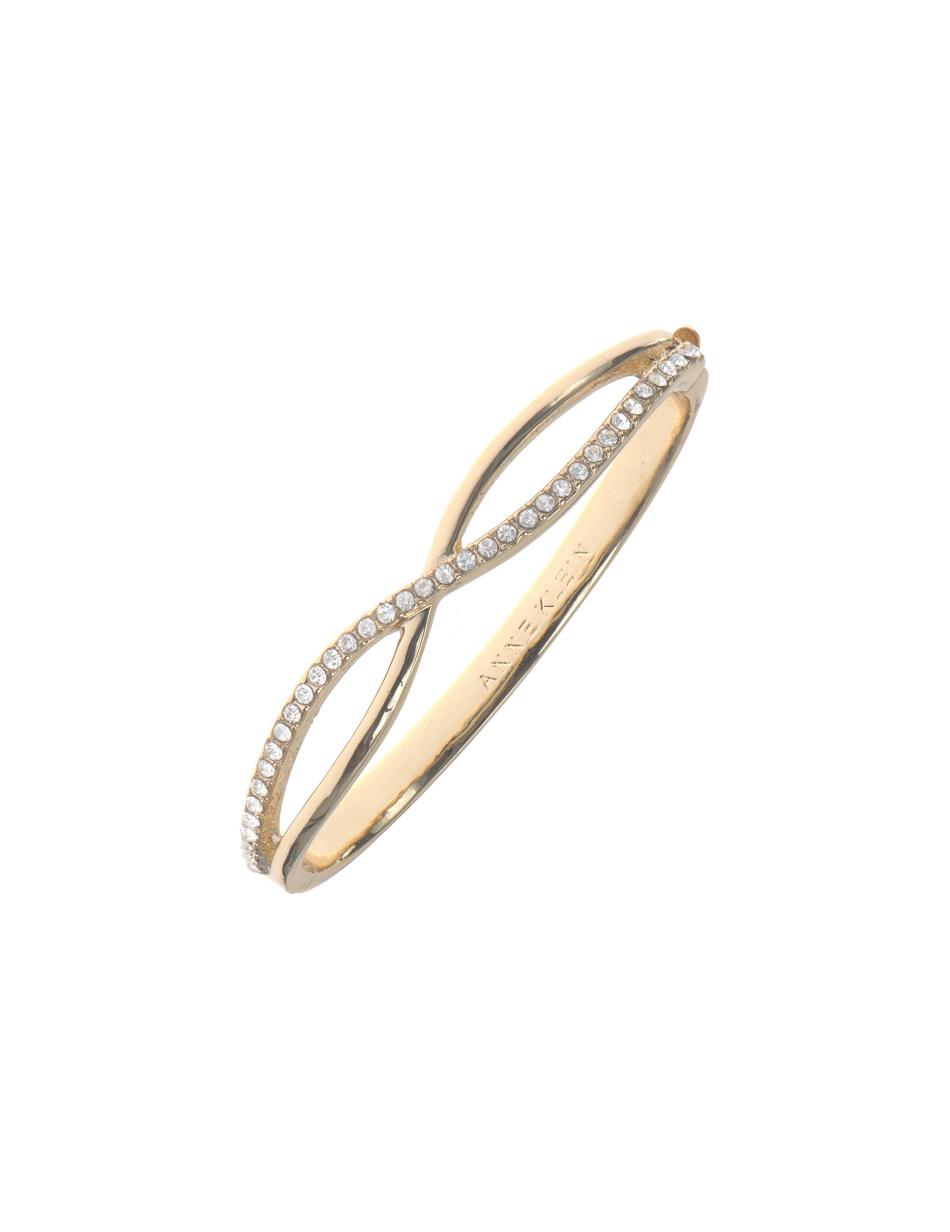 Anne Klein Crisscross Bangle Bracelet Gold | AUDFL72843