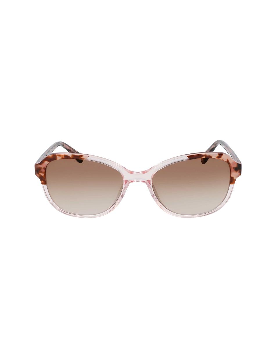 Anne Klein Crystal Oval Sunglasses Narrow Size Pink | PAUQX87578