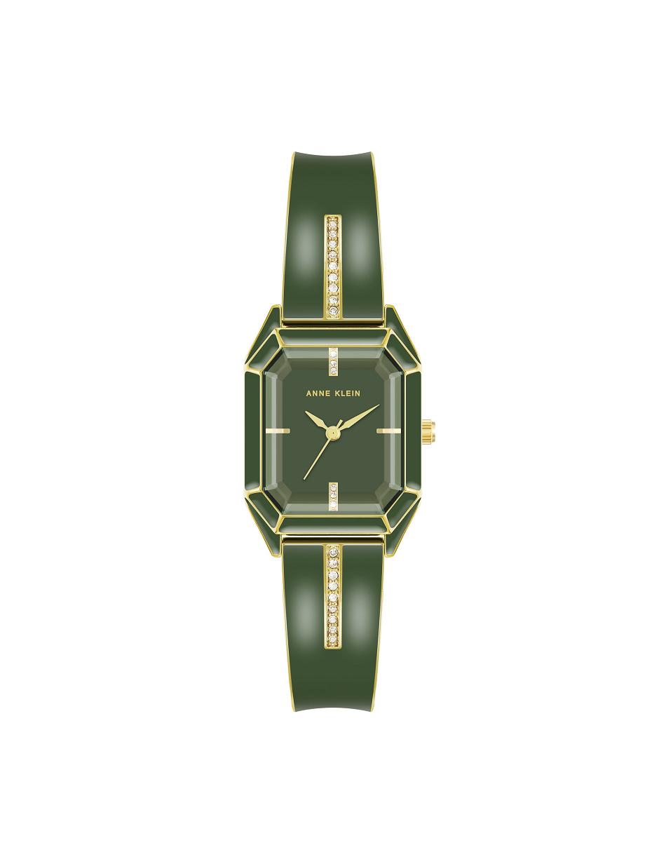 Anne Klein Elegant Bangle Bracelet Watch Metals Green / gold | MAUFT74514