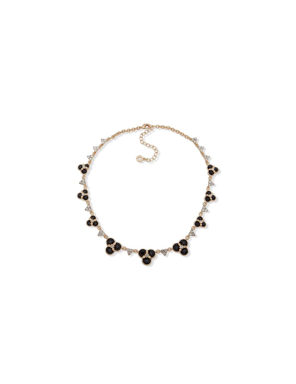 Anne Klein Flower Collar Crystal Necklace Flower / Gold | AUQCS20086