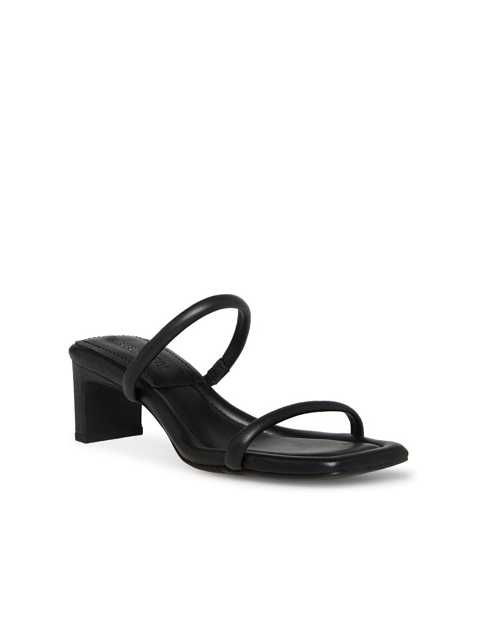 Anne Klein Jayla Sandal Heels Black | AUNZX83628