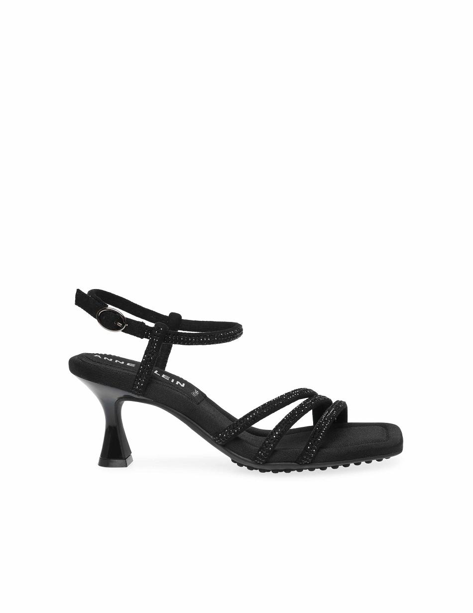 Anne Klein Jelyssa-C Sandal Best Sellers Black | MAUFT75729