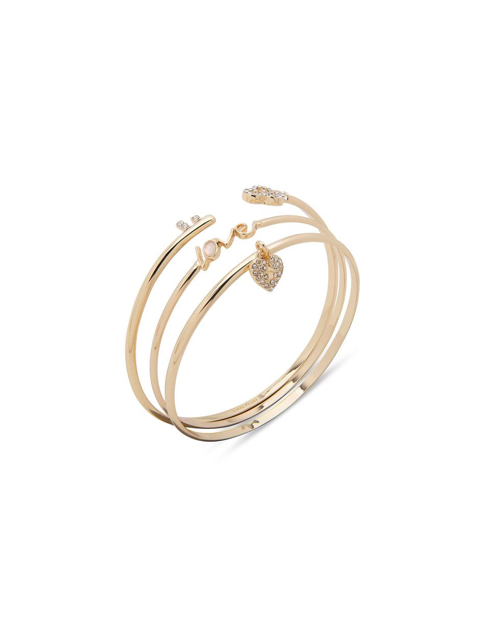 Anne Klein Love&Heart Bangle Set Bracelet Gold | AUXBR87488