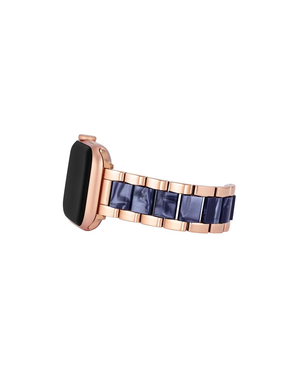 Anne Klein Marbleized Resin Bracelet Band Apple Watch Accessories Navy / Rose / Gold | AUICD88079