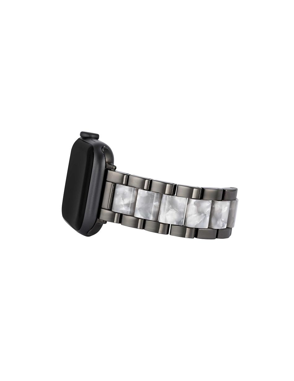 Anne Klein Marbleized Resin Bracelet Band Apple Watch Accessories Grey / White | MAUFT19761