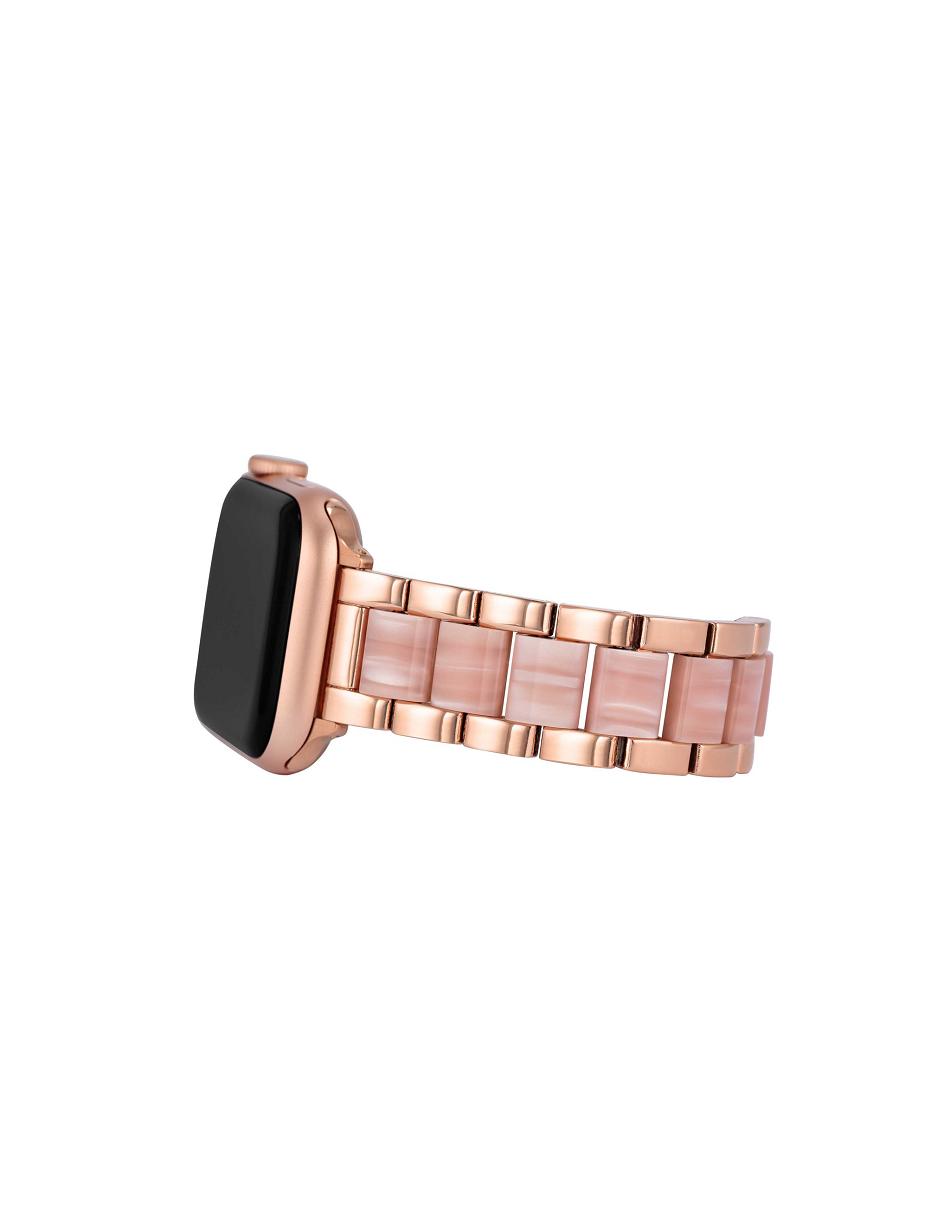 Anne Klein Marbleized Resin Bracelet Band Apple Watch Accessories Pink / Rose / Gold | PAUER82013