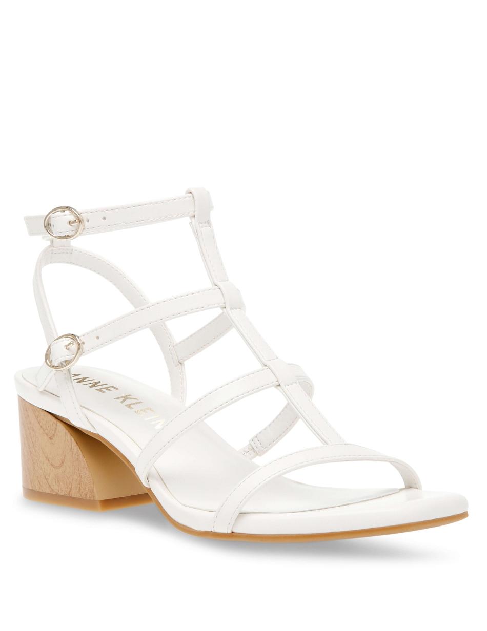 Anne Klein Matilda Dress Sandals White | AUJBT96084