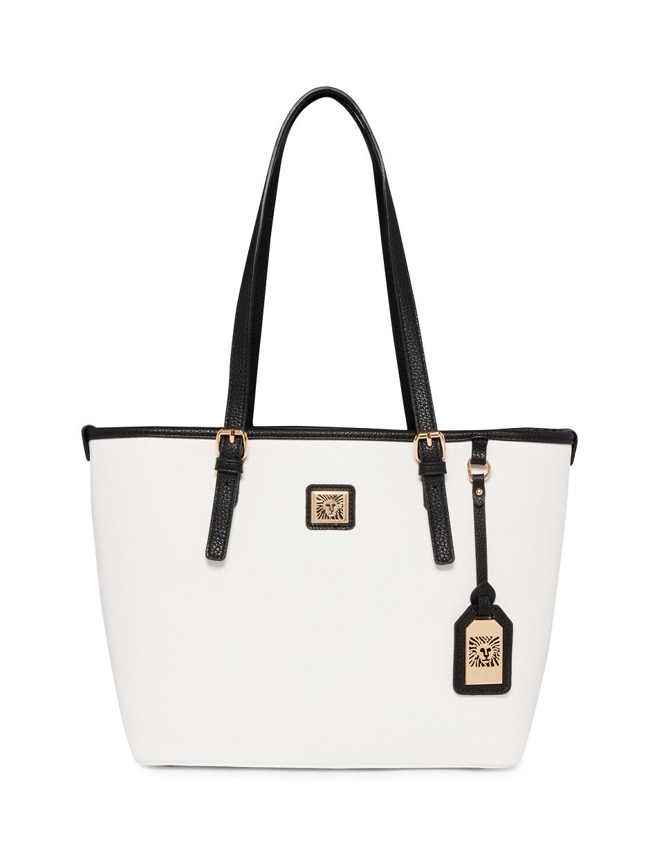 Anne Klein Medium Perfect Tote Bags White / Black | AUXBR91526