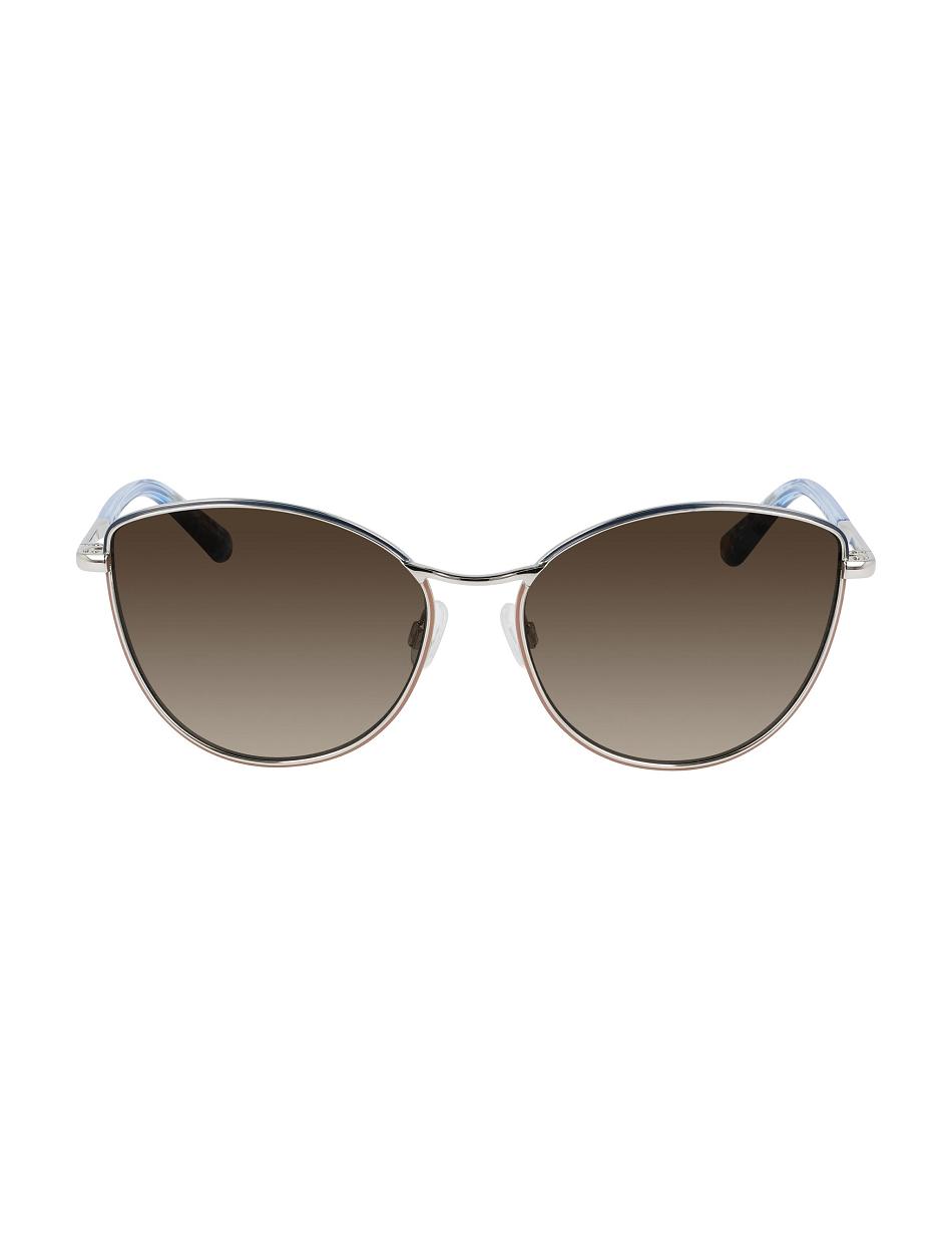 Anne Klein Metal Sunglasses Cat-Eye Silver | AUZDE53326