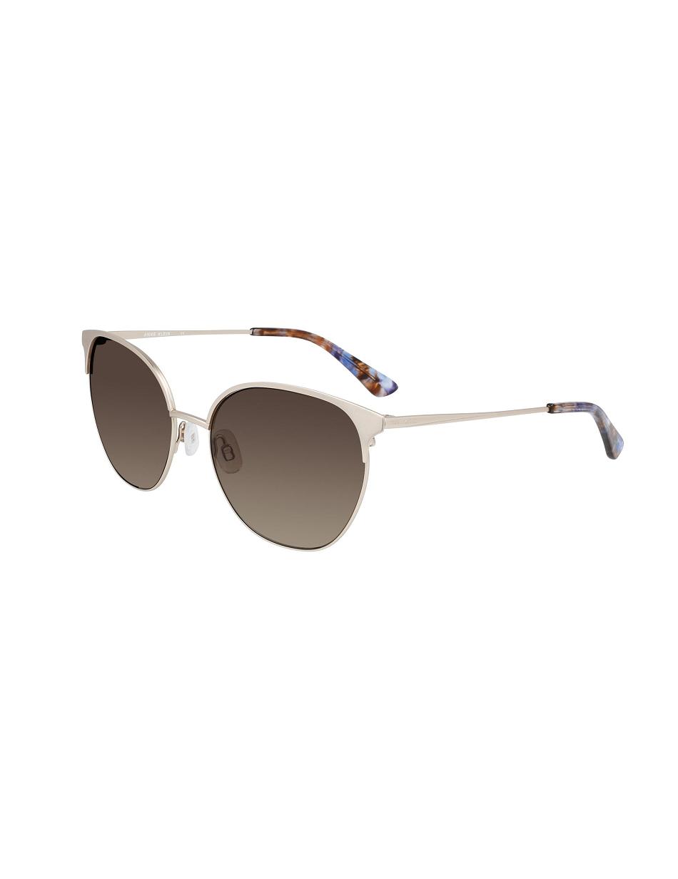 Anne Klein Metal Sunglasses Round Gold | AAUDF95400