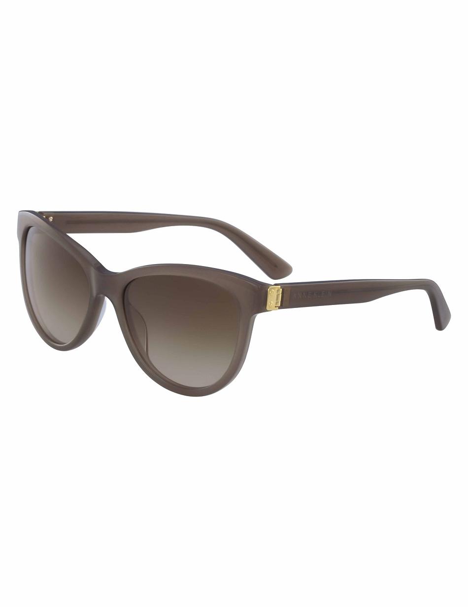 Anne Klein Modern Sunglasses Cat-Eye Grey Brown | XAUBH12988