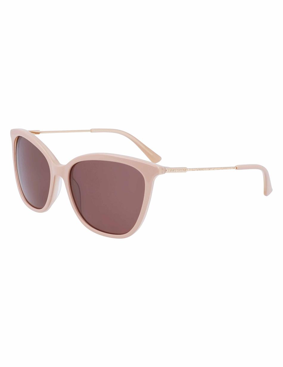 Anne Klein Oversized Sunglasses Square Grey Brown | PAUER30236