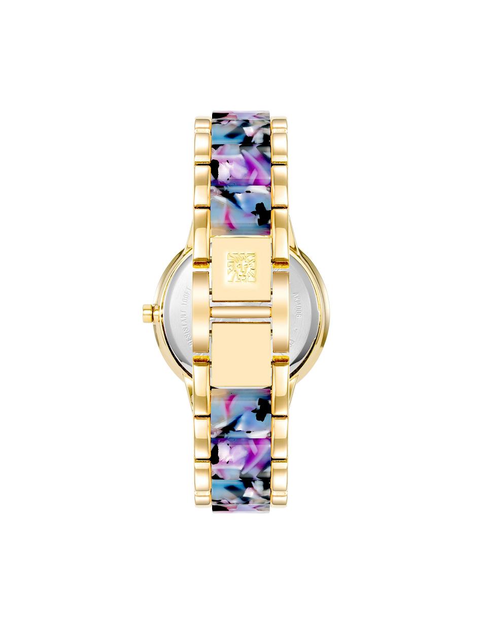 Anne Klein Patterned Mother of Pearl Dial Watch Metals Gold | DAUKV96791