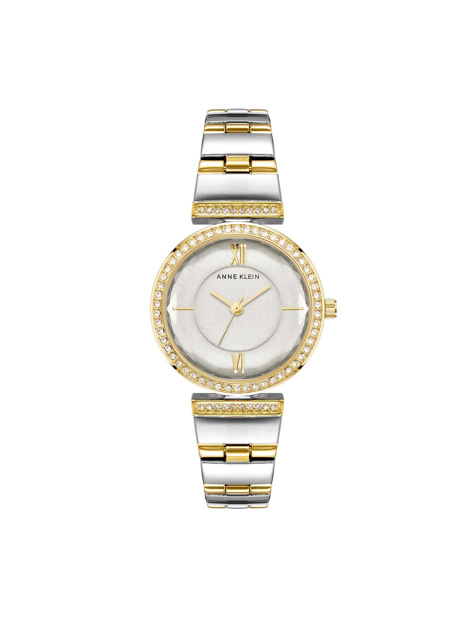 Anne Klein Premium Crystal Bracelet Watch Metals Silver / Gold | DAUKV82330