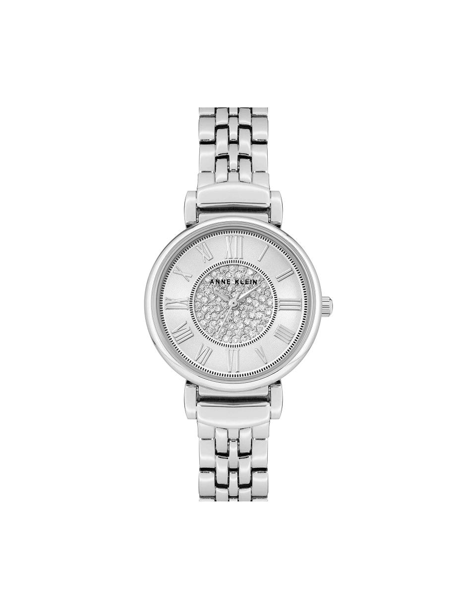 Anne Klein Premium Crystal Dial Watch Metals Silver | YAUVQ38705