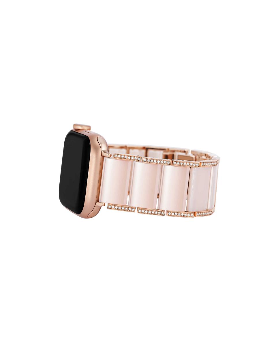 Anne Klein Premium Crystals Ceramic Bracelet Band Apple Watch Accessories Pink / Rose / Gold | GAUUC30872