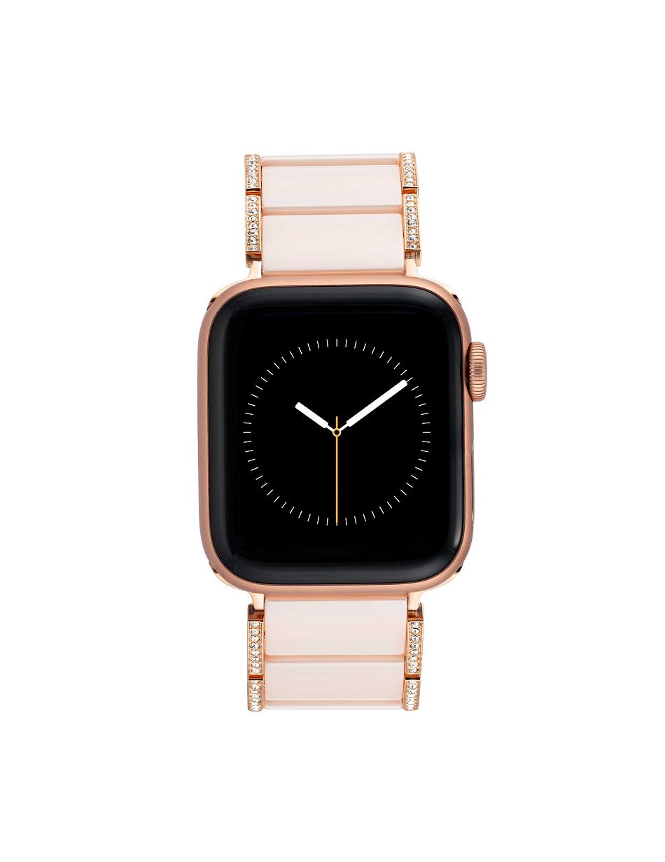 Anne Klein Premium Crystals Ceramic Bracelet Band Apple Watch Accessories Pink / Rose / Gold | GAUUC30872