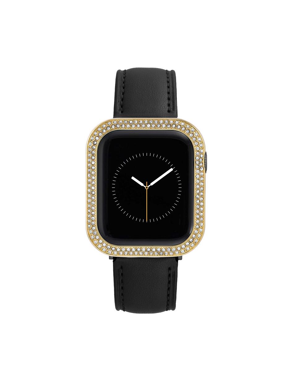 Anne Klein Premium Crystals Protective Case Cover for Apple Watch® Best Sellers Gold | AUCVG53099