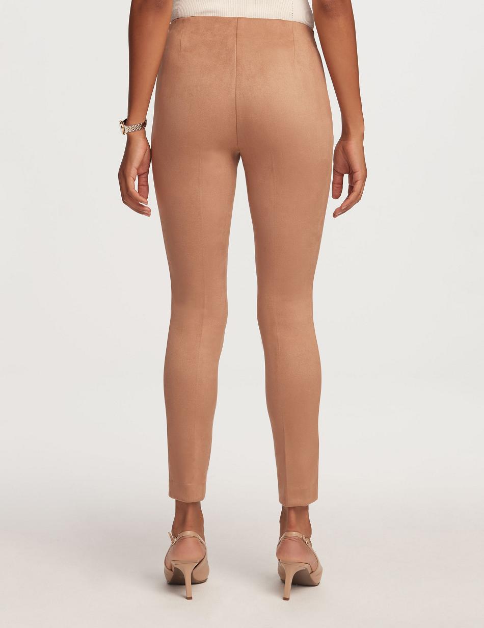 Anne Klein Pull On Hollywood Slim Ankle Pant Bottoms Beige | YAUVQ36557