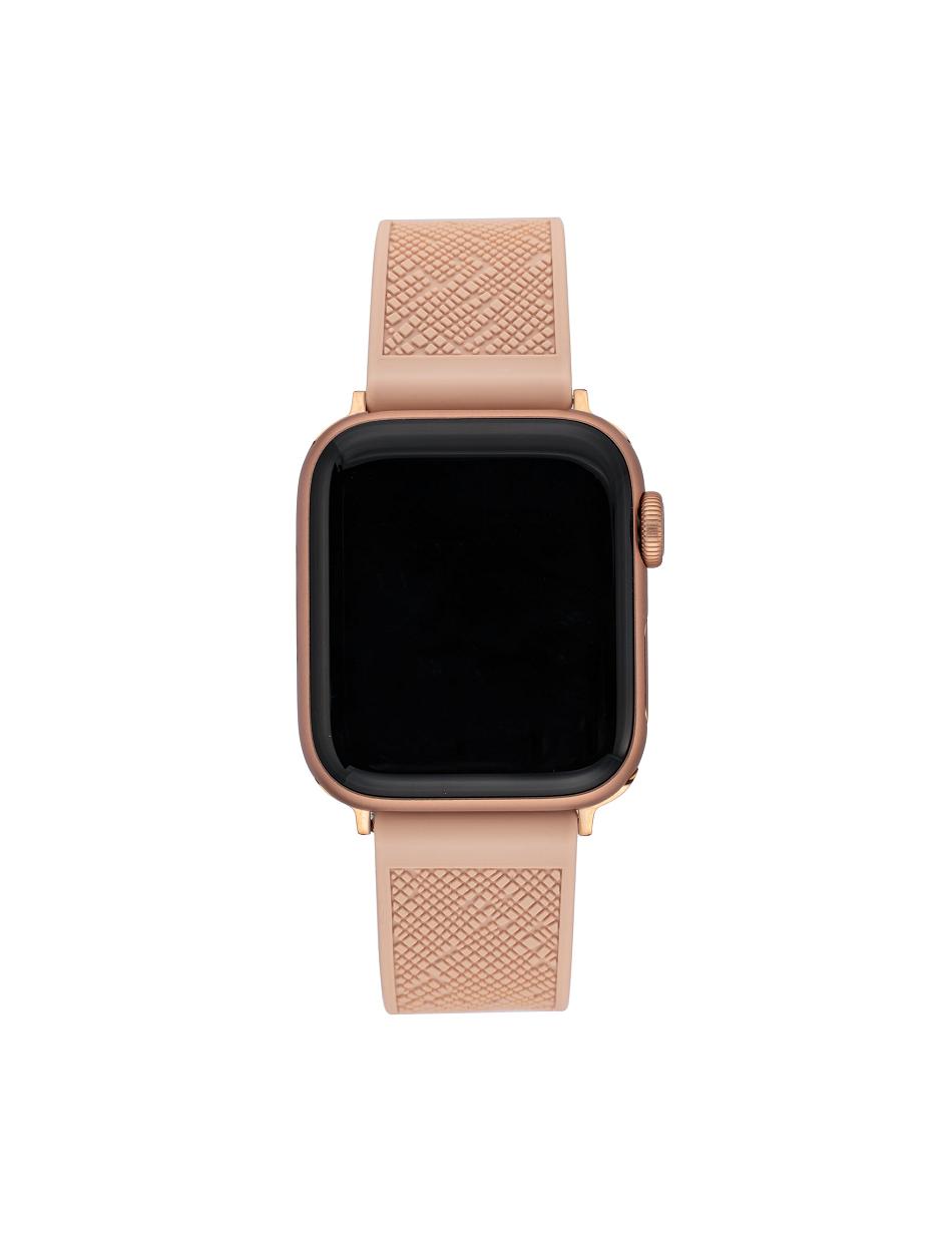 Anne Klein Silicone Textured Band Apple Watch Accessories Pink / Rose / Gold | LAUSX19133