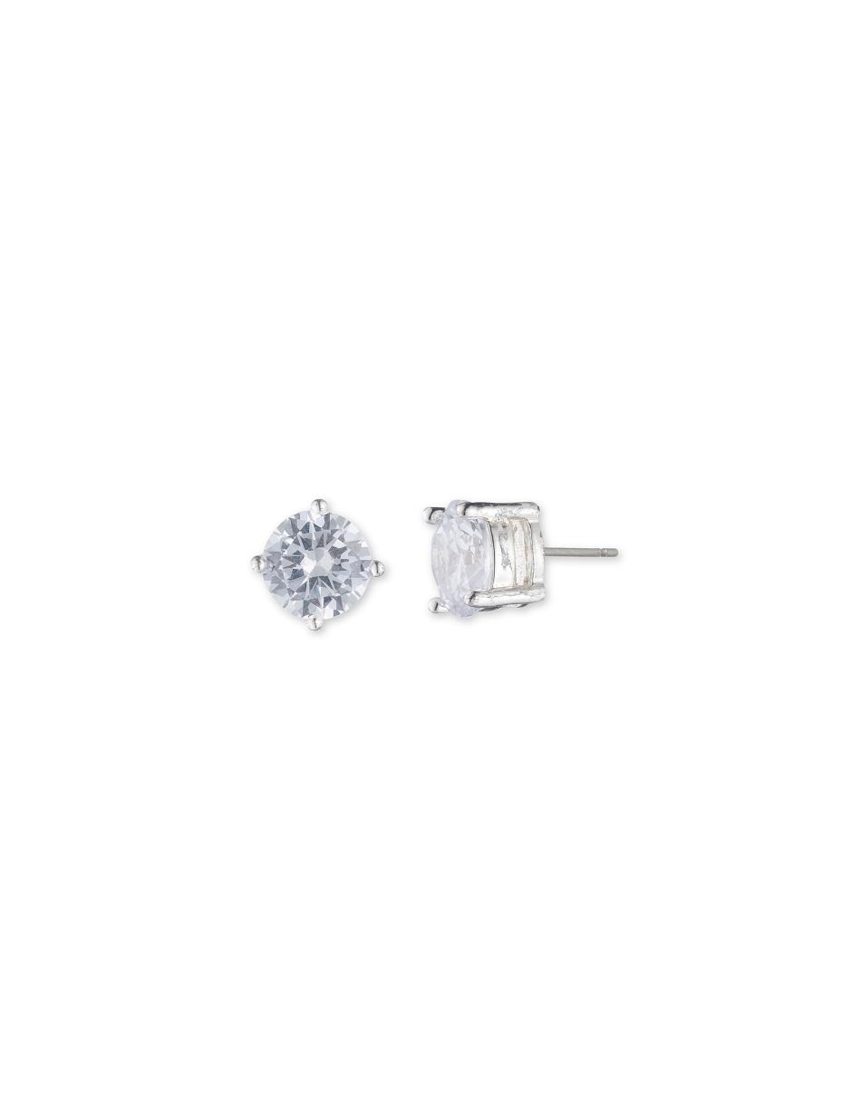 Anne Klein Silver-Tone Cubic Zirconia Stud Earrings Silver | AUZDE81137