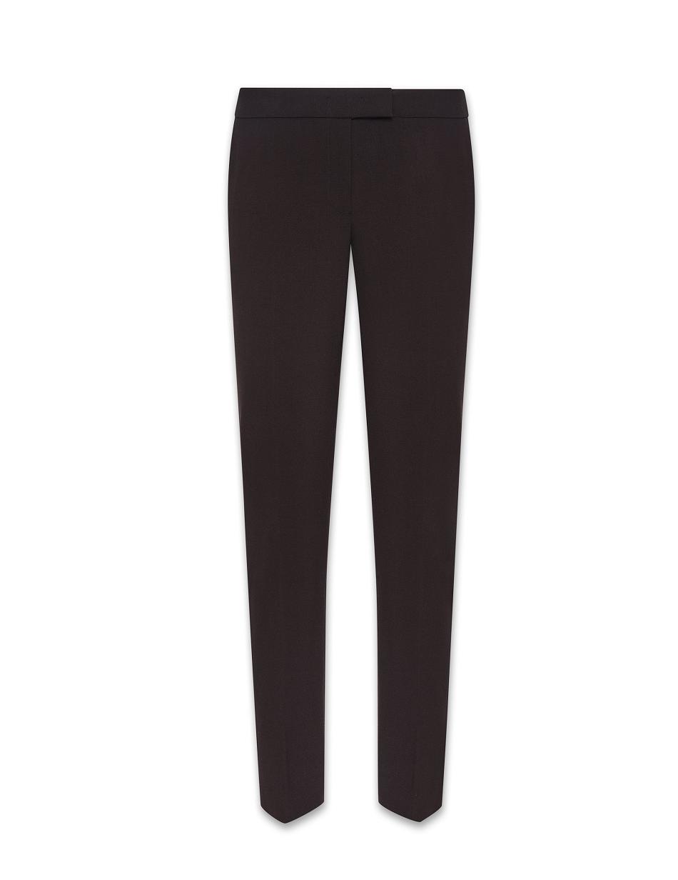 Anne Klein Slim Leg Pant Bottoms Black | DAUVO53551