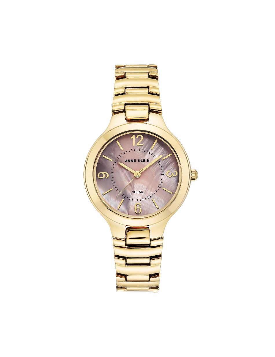 Anne Klein Solar Powered Watch Considered Pink / Gold | MAUFT81925