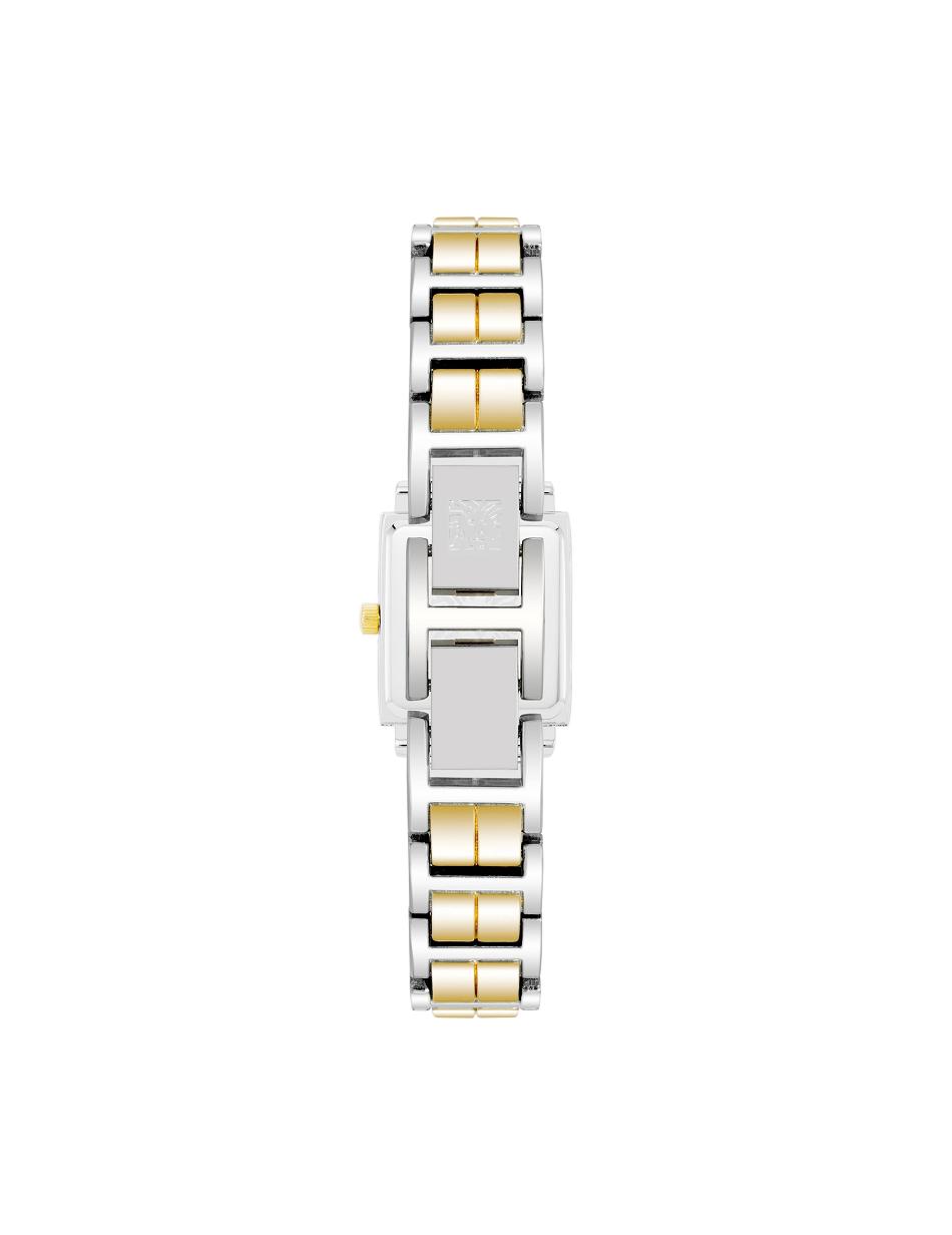 Anne Klein Square Case Two-Tone Bracelet Watch Metals Silver / Gold | AUNZX93529