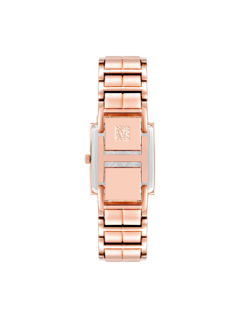 Anne Klein Square Crystal Accented Dial Watch Metals Rose / Gold | AAUDF41132