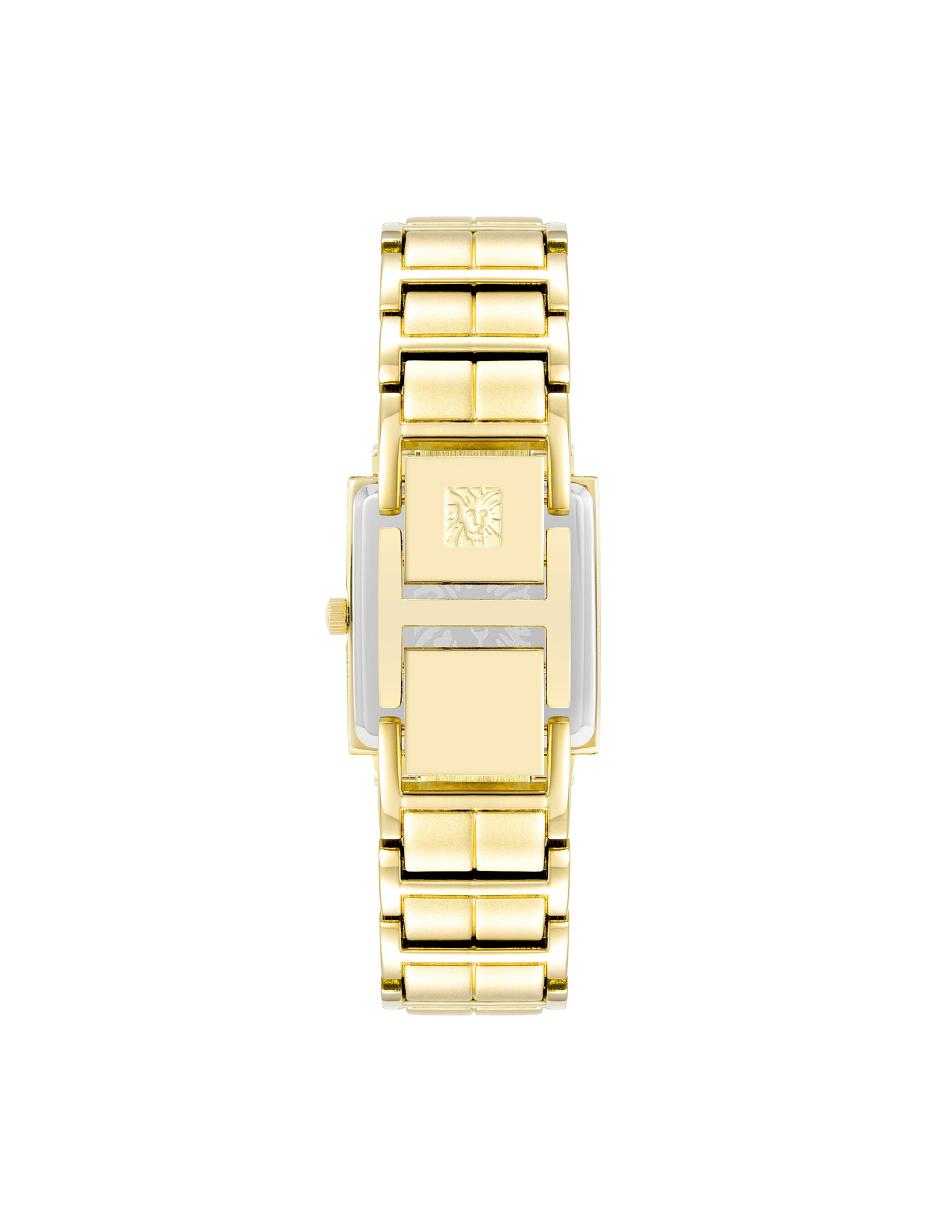 Anne Klein Square Crystal Accented Dial Watch Metals Gold | AAUWC37241