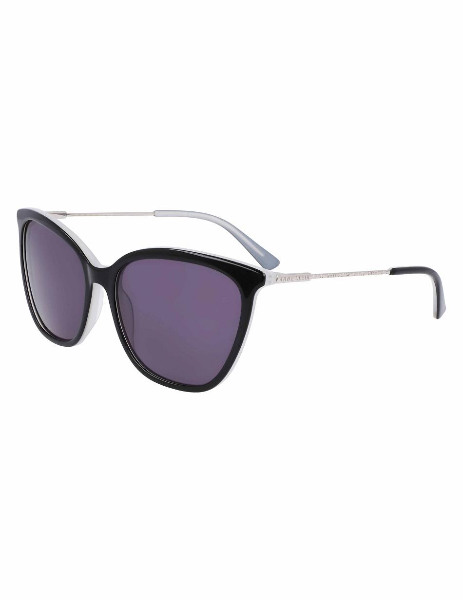 Anne Klein Square Sunglasses Average Size Black | AUJZR20637