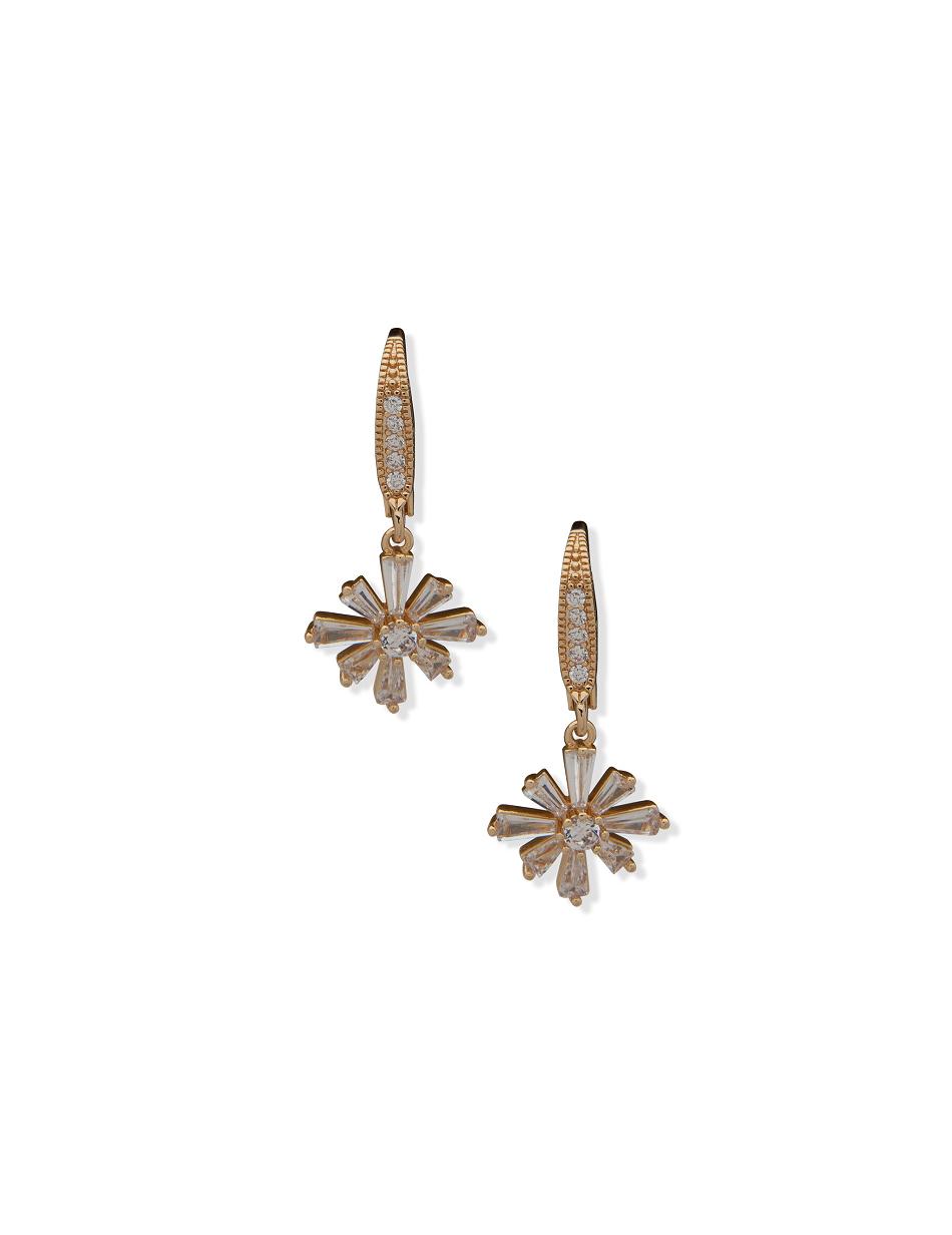 Anne Klein Starburst Drop Clip Pierced Earrings Gold | AAUWC57055