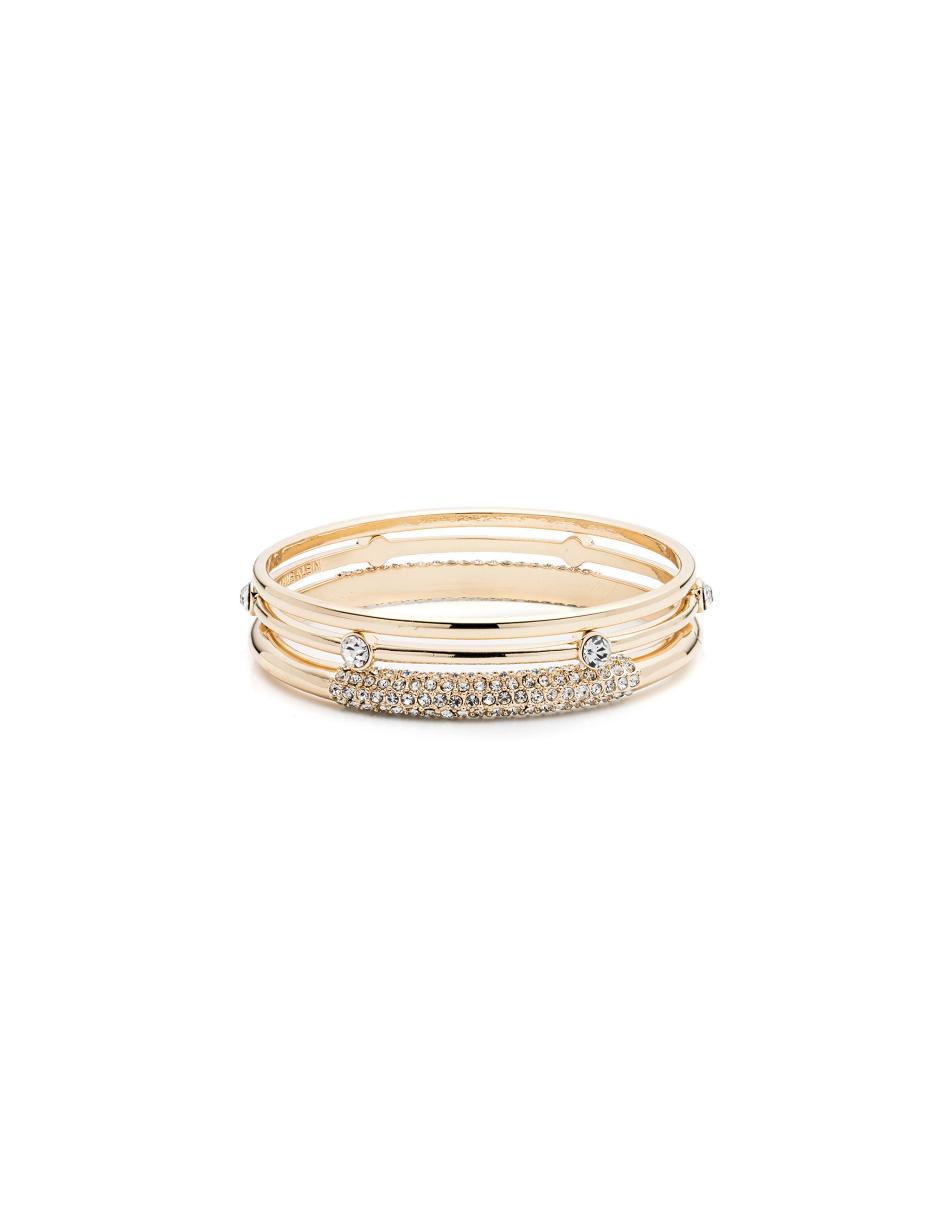 Anne Klein Thicker Trio Bangles Bracelet Gold | AUJBT99943