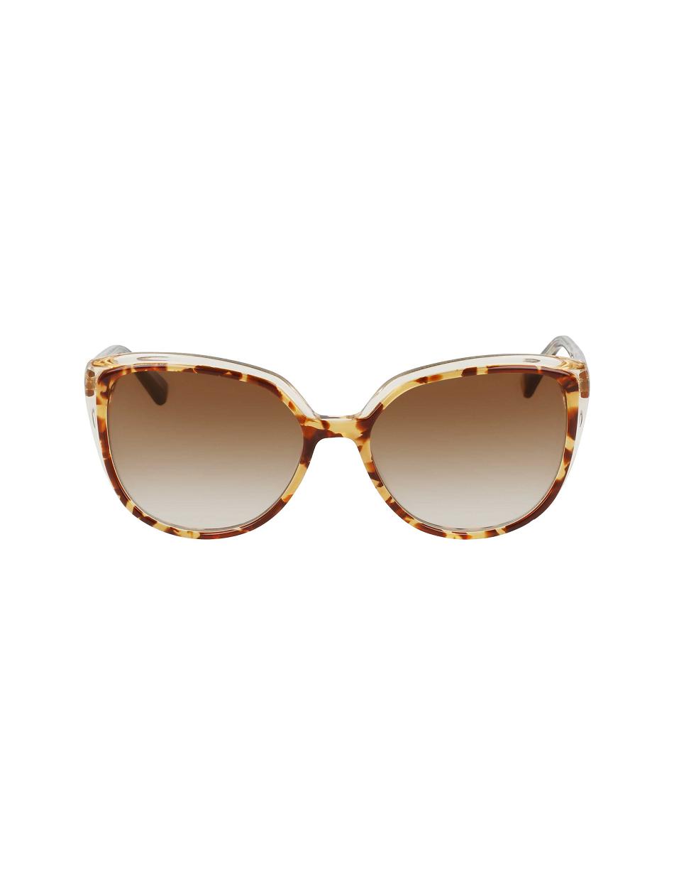 Anne Klein Tortoise Sunglasses Cat-Eye Beige | ZAUNQ43601