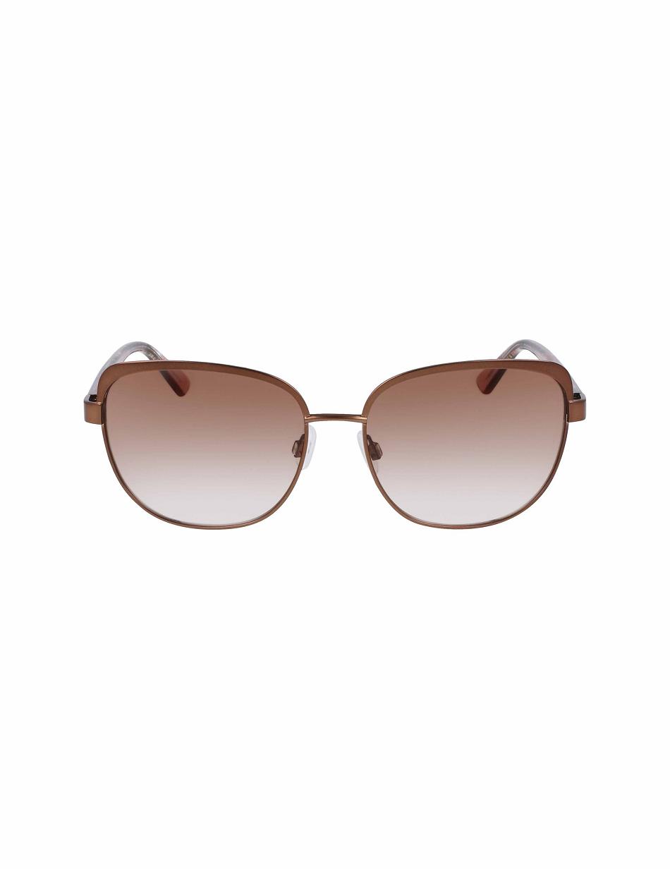 Anne Klein Uplifting Square Sunglasses Average Size Beige | AUDYB93216