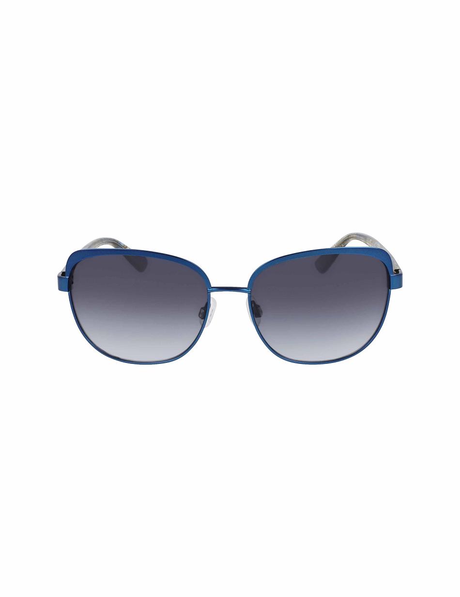 Anne Klein Uplifting Square Sunglasses Average Size Navy | EAUVG90156