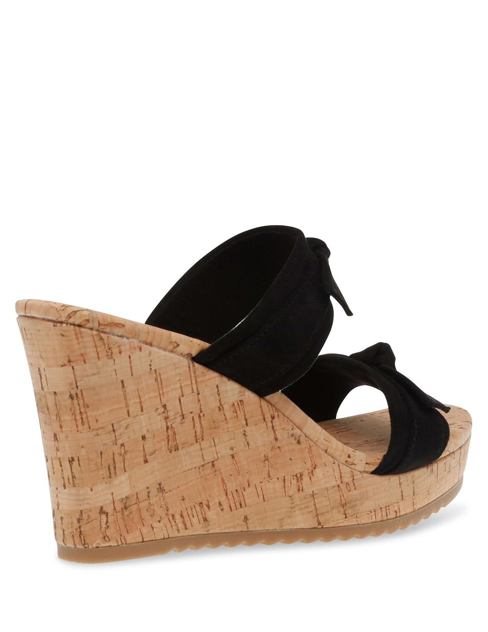 Anne Klein Wiona Wedges Black | QAUWA93297