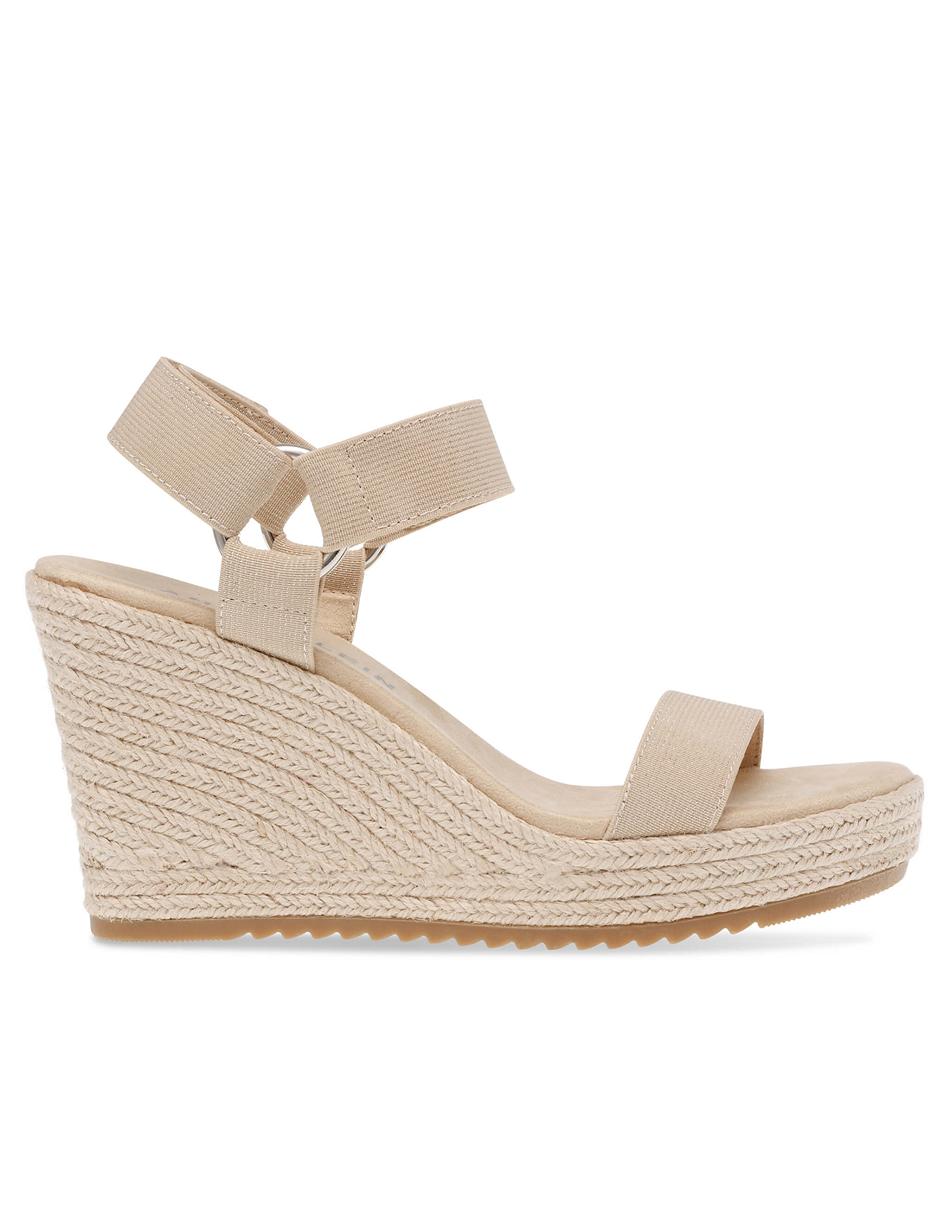 Anne Klein Wren Wedges Beige / Platinum | AUDFL65267