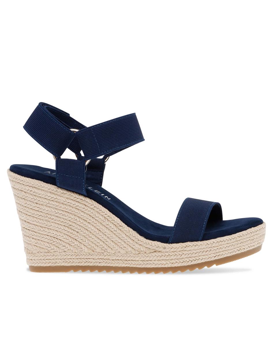 Anne Klein Wren Wedges Navy | QAUWA81942